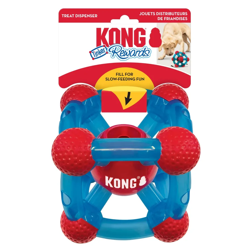 Kong Rewards Tinker Toy Treat Inserting Interactive Feeding Dog Toy - Medium/Large