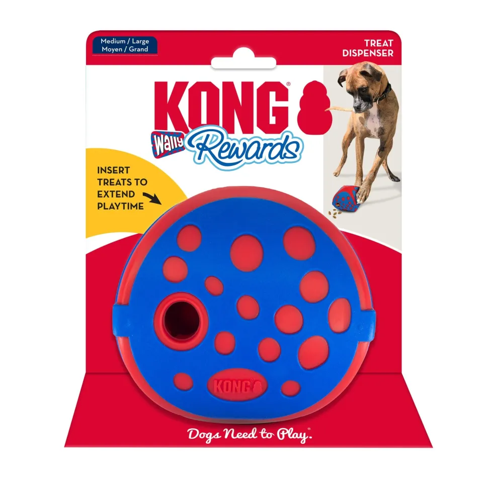 Kong Rewards Wally Treat Inserting Interactive Puzzle Feeding Dog Toy - Medium/Large