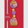 Kong Scrattle Fish Crinkle and Catnip Cat Teaser Wand - Assorted