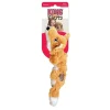 Kong Scrunch Knots Fox Squeak and Plush Dog Toy - Small/Medium