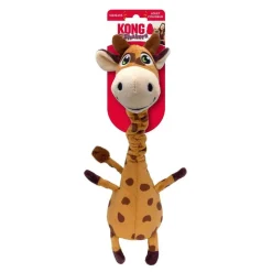 Kong Shakers Bobz Giraffe Flexible Squeak and Plush Dog Toy - Medium