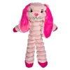 Kong Shakers Crumples Bunny Squeak and Plush Dog Toy - Pink - X-Large