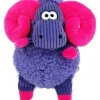 Kong Sherps Floofs Big Horn Cozie Squeak and Plush Dog Toy - Medium