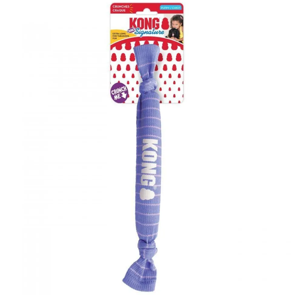 Kong Signature Crunch Sounding Puppy Rope Dog Toy - Small/Medium