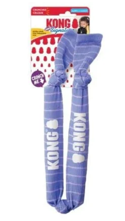Kong Signature Crunch Sounding Puppy Double Rope Dog Toy - Medium/Large