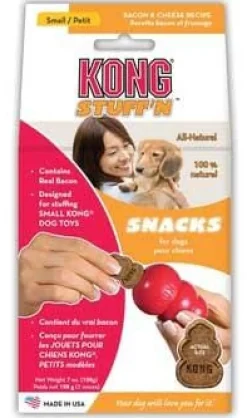 Kong Snacks Dog Toy Stuffing Chewy Dog Treats - Bacon/Cheese - Small - 7 Oz