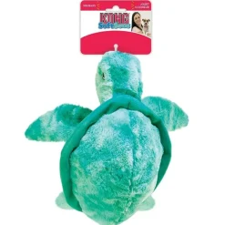 Kong Softseas Turtle Crinkle Squeak and Plush Dog Toy - Large