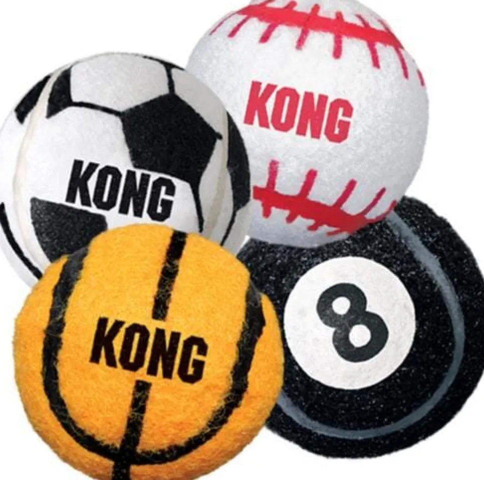 Kong Sport Balls Tough and Bouncy Dog Toys - Assorted - Extra Small