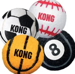Kong Sport Balls Tough and Bouncy Dog Toys - Assorted - Medium