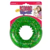 Kong Squeezz Confetti Ring Chew and Squeak Dog Toy - Medium