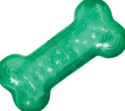 Kong Squeezz Crackle Bone Fetch Dog Toy - Medium