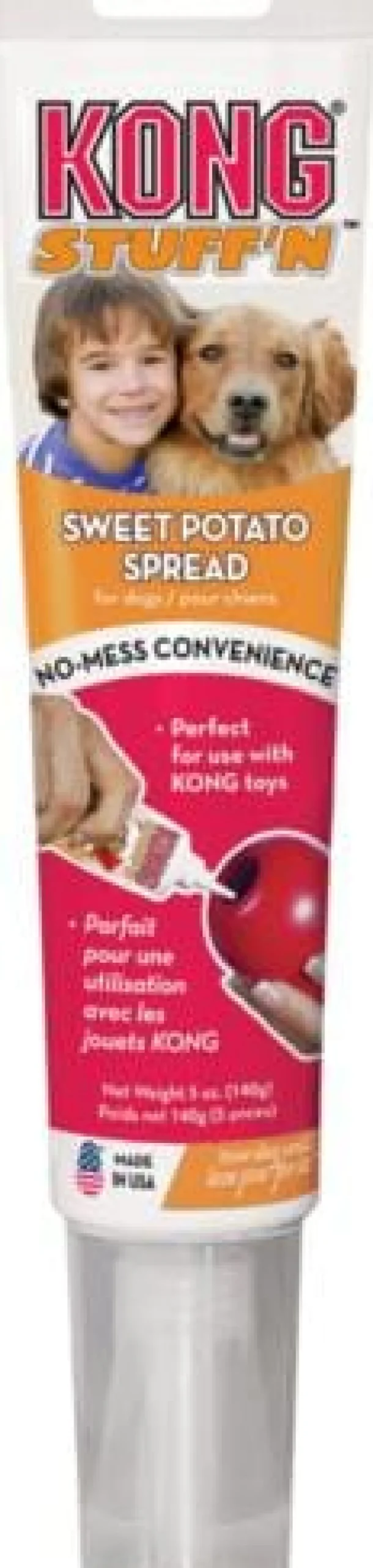 Kong Stuff N' Paste Sweet Potato Stuffing Paste for Kong Dog Toys - 5 Oz