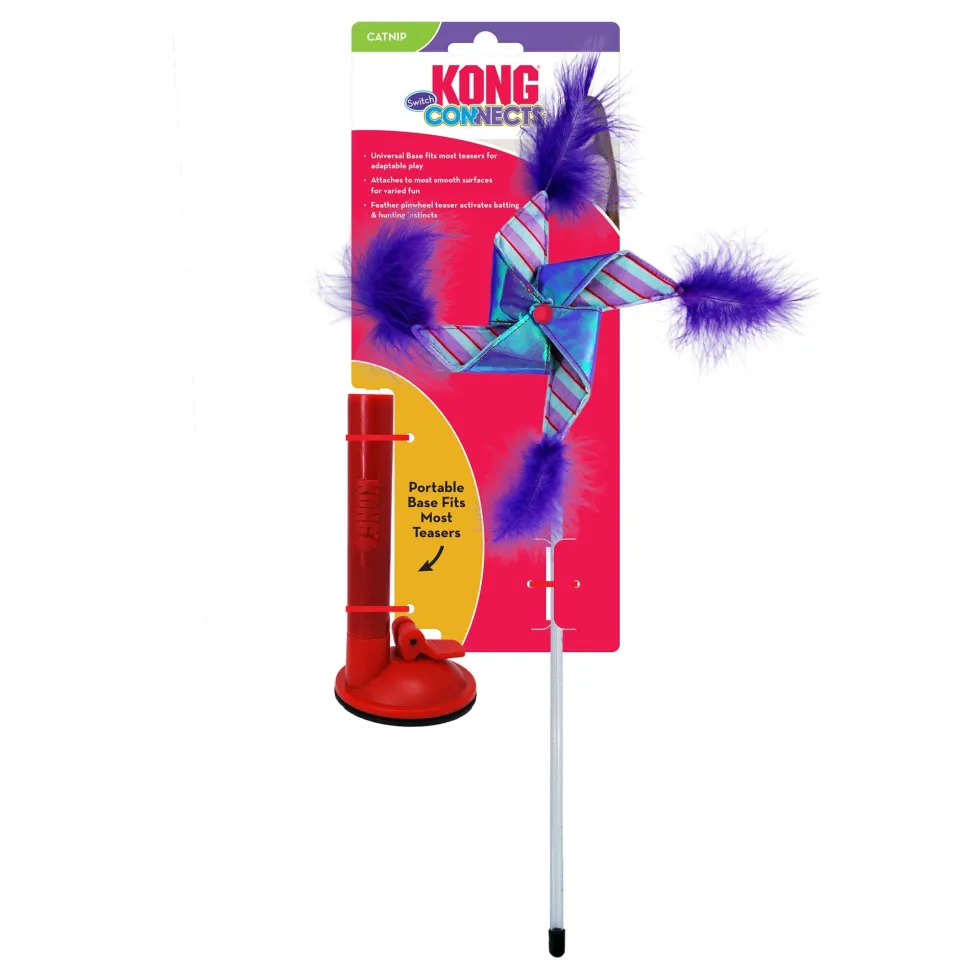 Kong Switch Cat Teaser Pinwheel Interactive Cat Toy