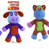 Kong Switcheroos Dual-Sided Squeaks and Plush Dog Toy - Assorted - Large
