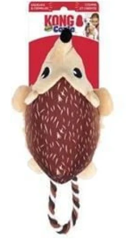 Kong Tuggz Hedgehog Internally Roped Squeak and Crinkle Plush Nylon Dog Toy - Medium/Large