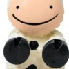 Kong Wiggi Cow Squeak and Chew Dog Toy - White - Small