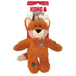 Kong Wild Knots Fox Internally Knotted Squeak and Plush Dog Toy - Small/Medium