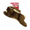Kong Wild Rabbit Low-Stuffing Squeak and Soft Plush Dog Toy - Medium