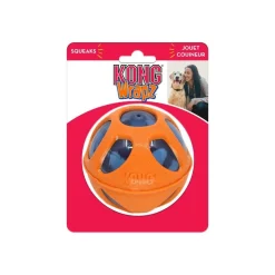 Kong Wrapz Ball Squeak and Fetch Rubber Dog Toy - Large