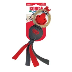 Kong Wubba Zoo Mandrill Squeak and Fetch Nylon Plush Dog Toy - Assorted - Large