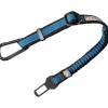 Kurgo Bungee Safety Seatbelt Car Seat Leash Securer with Carabiner clip - Blue