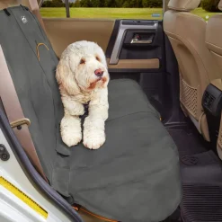 Kurgo Wander Waterproof and Stain-Resistant Secure fit Backseat Bench Car Cover - Charcoal