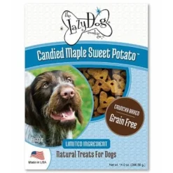 Lazy Dog Grain-Free Maple and Sweet Potato Crunchy Biscuit Dog Treats - 14 Oz