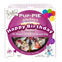 Lazy Dog Happy Birthday Cake Pup-Pie Charming Boy Soft Baked Dog Treat Slices - 5 Oz