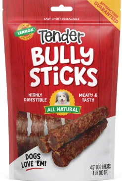 Lennox Tender Bully Sticks Dog Treat - 4-5 in - 4 Oz