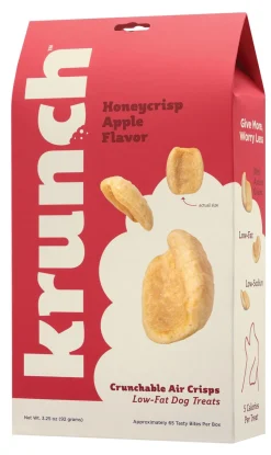 LIQ USA Krunch Honeycrisp Apple Biscuits and Crunchy Dog Treats - 3.25 Oz