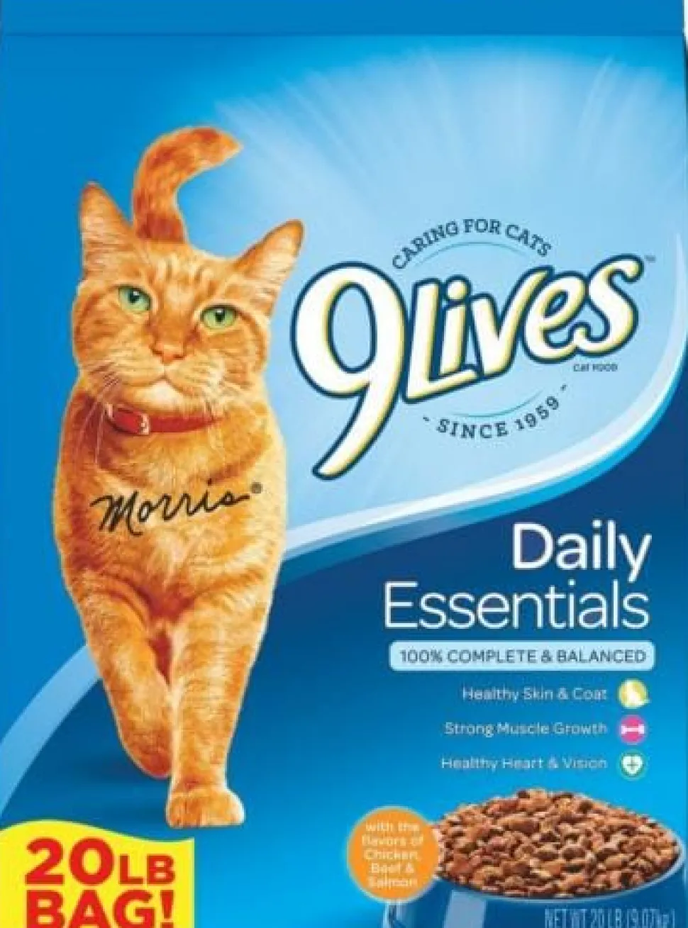 9Lives Daily Essentials Chicken Beef and Salmon Dry Cat Food - 20 Lbs