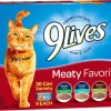9Lives Meaty Favorites Canned Cat Food - Variety Pack - 5.5 Oz - Case of 36