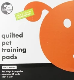 Lola Bean Quilted Training Pads 22" x 22" Unscented - 50 Count