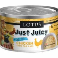 Lotus Just Juicy Stew Chicken Canned Cat Food - 2.5 Oz - Case of 24