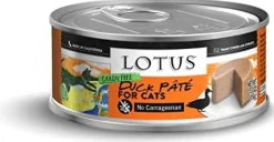 Lotus Pate Grain-Free Duck Canned Cat Food - 5.3 Oz - Case of 24