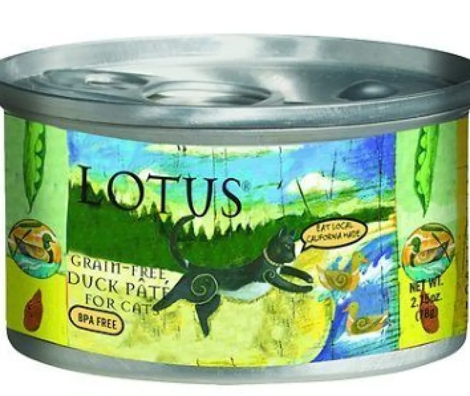 Lotus Pate Grain-Free Duck Canned Cat Food - 2.75 Oz - Case of 24