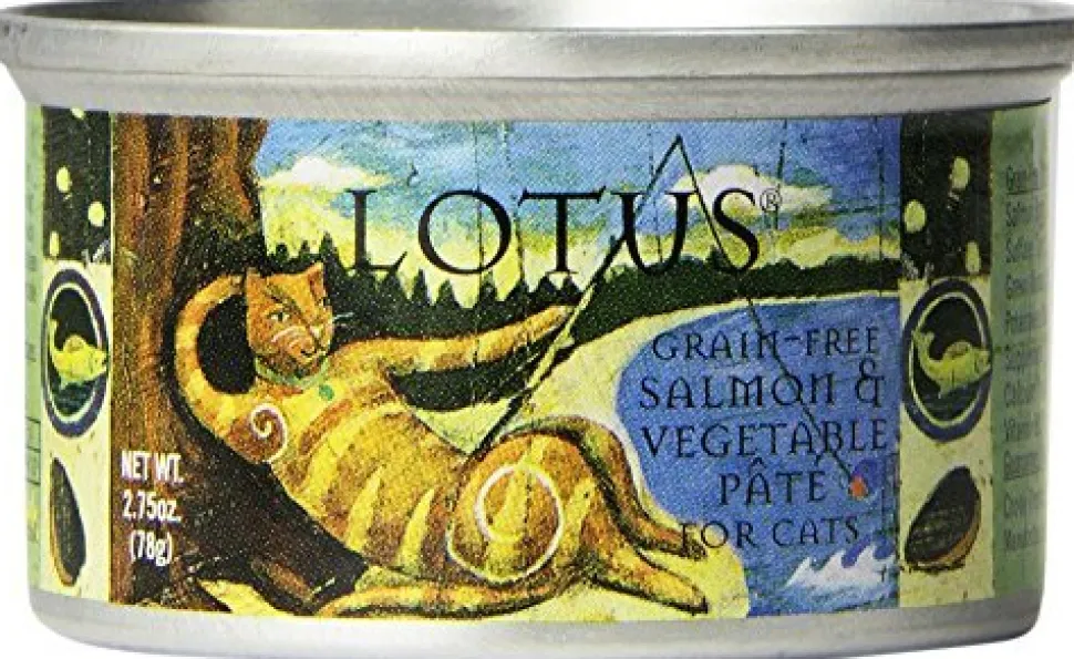 Lotus Pate Grain-Free Salmon Canned Cat Food - 5.3 Oz - Case of 24