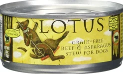 Lotus Stew Grain-Free Beef Asparagus Stew Canned Dog Food - 5.5 Oz - Case of 24