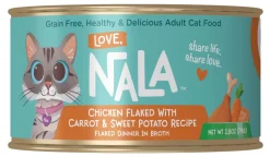 Love Nala Chicken and Sweet Potato Flaked Canned Cat Food - 2.8 Oz - Case of 12