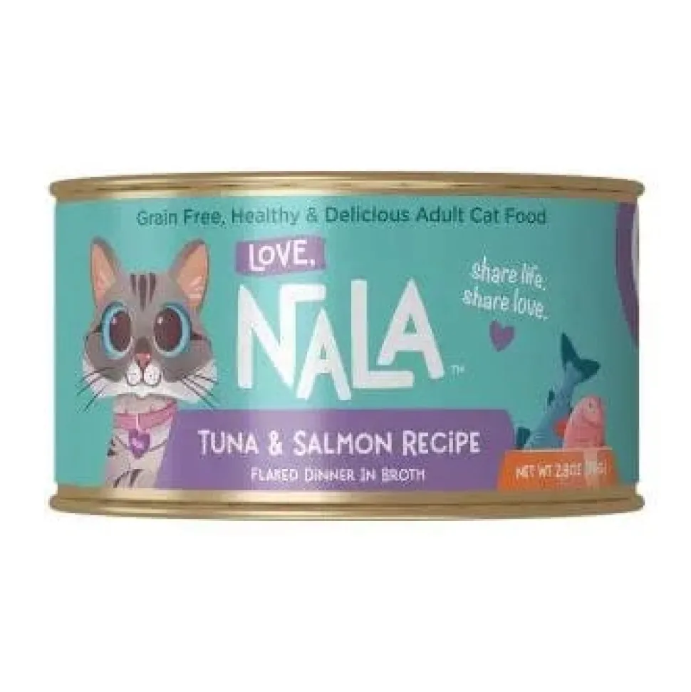 Love Nala Salmon Tuna Tom Flaked Canned Cat Food - 2.8 Oz - Case of 12