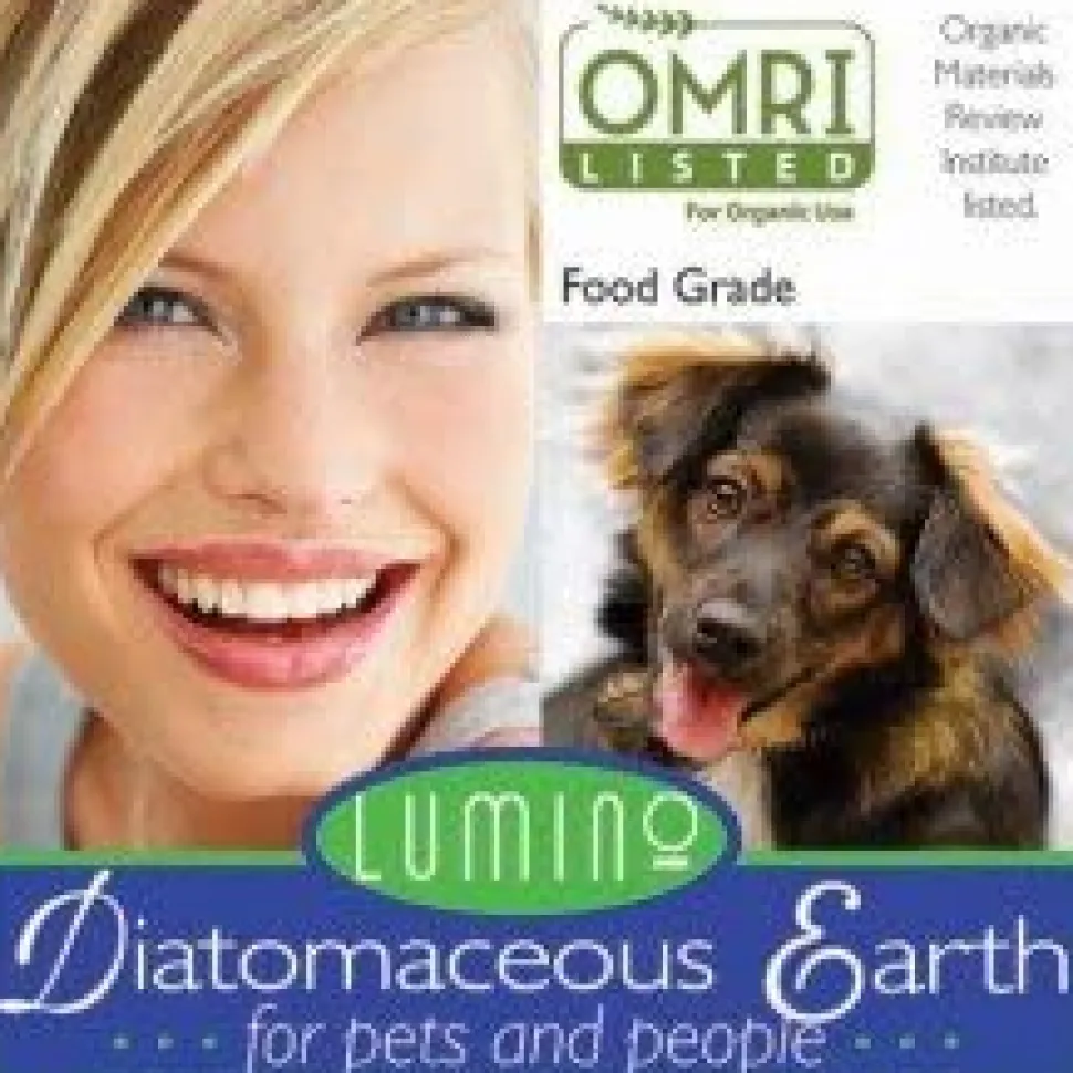 Lumino Organic 100% Food-Grade Diatomaceous Earth for Pets and People - 4 lb Bag