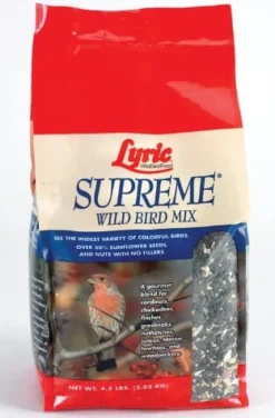 Lyric Supreme Wild Bird Food Seed Mix - 4.5 Lbs - 8 Pack