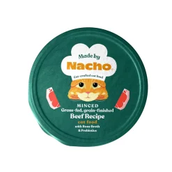 Made by Nacho Beef Bone Broth with Prebiotics Wet Cat Food Tray - 2.5 Oz - Case of 10