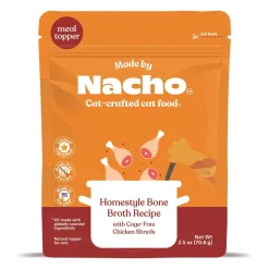 Made by Nacho Grain-Free Chicken Shredded in Bone Broth Wet Cat Food - 2.5 Oz - Case of 24