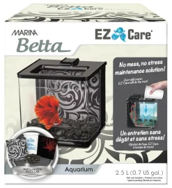 Marina Betta EZ Care Aquarium - Black
