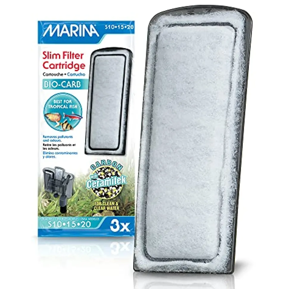 Marina Bio-Carb Cartridges for Slim Filters - 3 pk