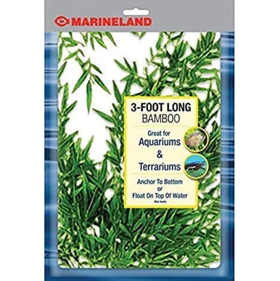 Marineland Bamboo Plastic Aquarium Plant - 3 Ft