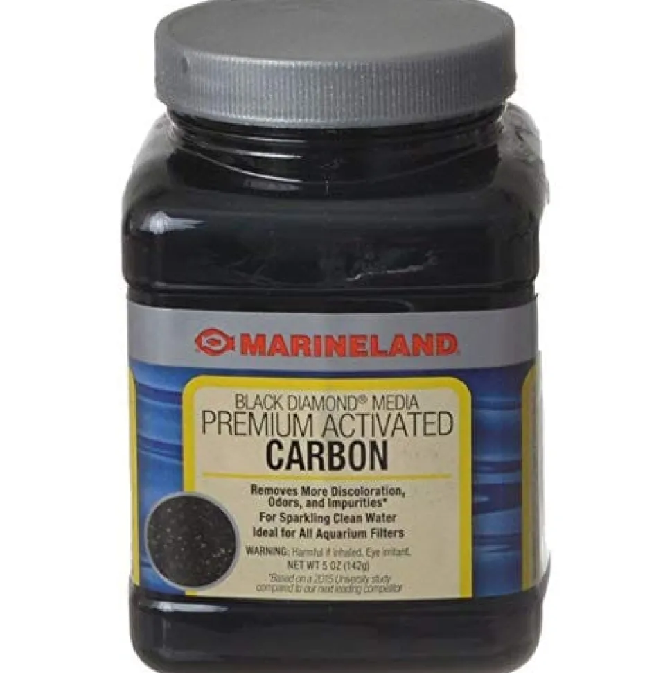 Marineland Diamond Black Activated Carbon Aquarium Filter Media Additives - 5 Oz