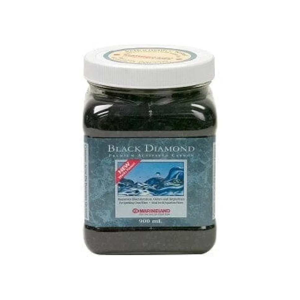 Marineland Diamond Black Activated Carbon Aquarium Filter Media Additives - 10 Oz