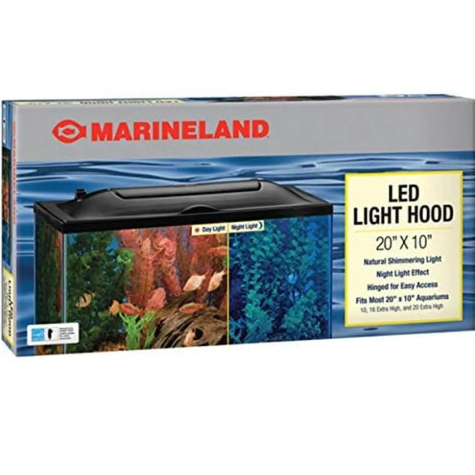 Marineland LED Aquarium Hood Aquarium Black - 20 X 10 In